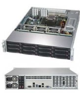 Supermicro SuperStorage 2U Server 5029P-E1CTR12L noCPU(1)Scalable/TDP 70-205W/ no DIMM(8)/ 3008RAID HDD(12)LFF + opt. 2SFF/ 2x10Gbe/ 4xLP/ 2x800W , 